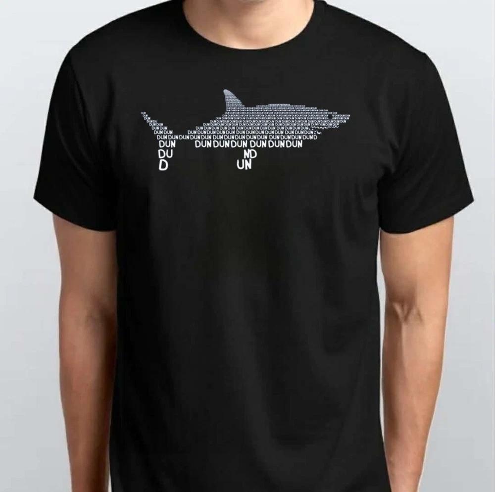 Dun Dun Shark Theme TSHIRT S M L XL XXL 3 4 XL Black White