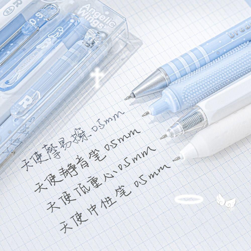 4 Stück/Set Weicher Komfortgriff Perlenengel Gelstift Set 0,5 mm Kawaii Cartoon Stifte Kinder