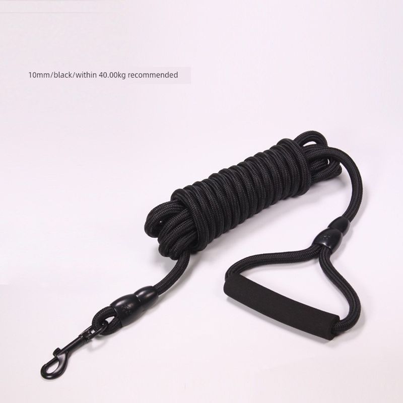 

Dog Rope Leash Dog Training Tracking Rope Long 2 M 3 M 5 M 10 M Dog Leash Interactive Pet Supplies Durable 2 m Black [thick 10mm]]