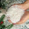 200g Snowflake Powder Summer Christmas Faux Snow Glitter Twinkles Snowflakes Powder Christmas Village Display Decoration Supply