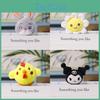 Plush Animal Keychain Cute Chicken Fox Rabbit Dangle Toy For Kids And Adults