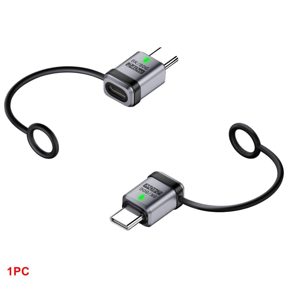 

80Gbps USB4.0 Extender 8K 60HZ Type-C Adapter High Quality Extension Connector for Phone Laptop M-F Straight