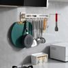 Plastic Spatula Spoon Hanging Bracket Folding Utensil Rack Kitchen Wall Hooks  for Home