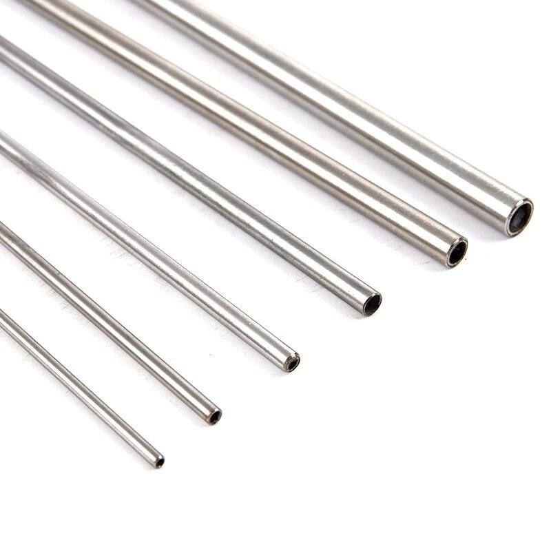 10pcs~1pcs 304 Stainless Steel Round Capillary Seamless Straight Tube 13x11mm 14x12mm 10x8mm 16x14mm18x16mm 250mm/500mm Long