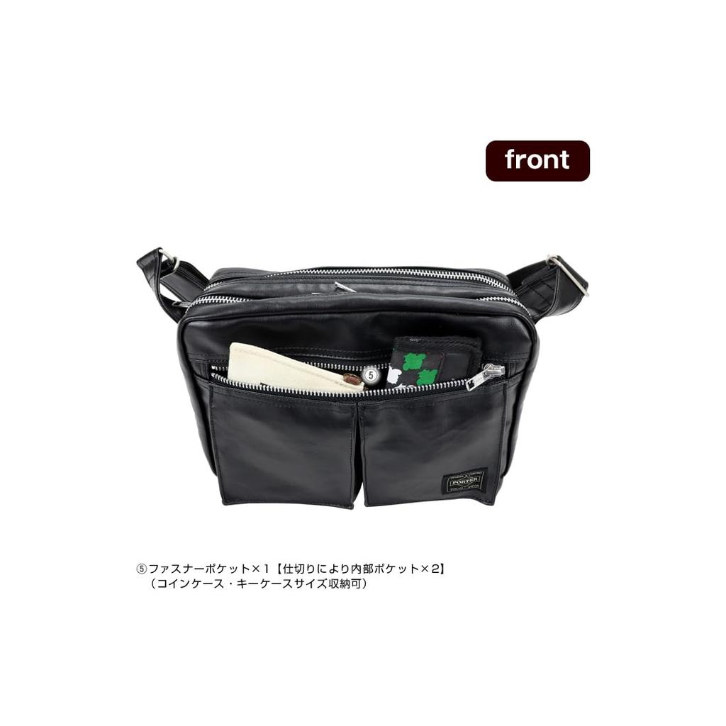 Freestyle Umhängetasche A5 Größe für Männer und Frauen Segeltuch [Porter] (hohe Dichte (Urethanbeschichtung), Braun)