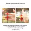 New 3Pcs/Set S/L Archery Finger Guard Bowstring Finger Saver Tab For Recurve Bow Silicone Finger Release Finger Protector Gear
