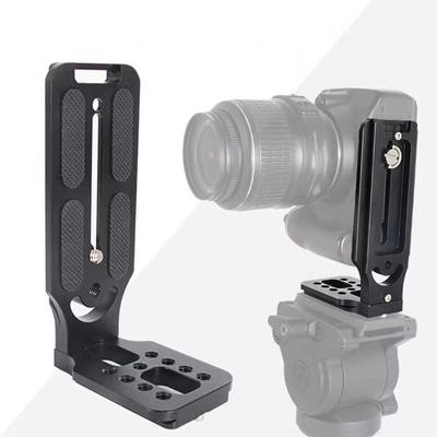 Universal Camera L Bracket Quick Release L-Shaped Plate 1/4Inch Screw Aluminum Alloy Vertical Shot Bracket For Tripod Stabilizer