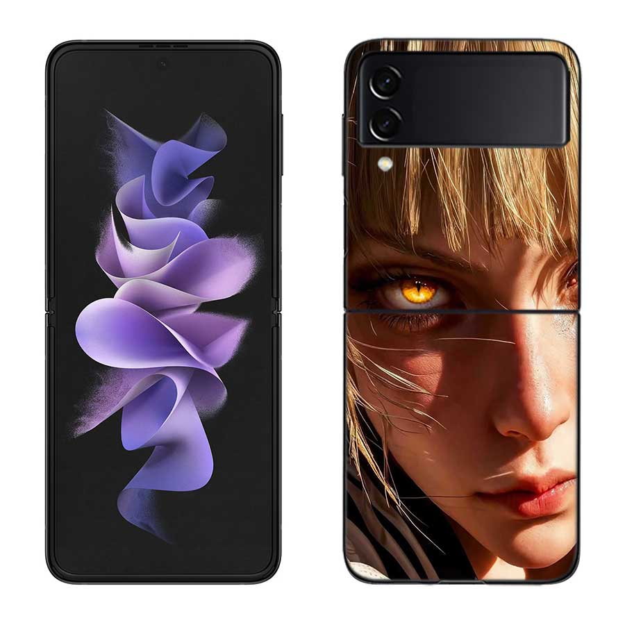 Himiko Toga Anime Phone Case For Samsung Z Flip 7 6 5G Galaxy Z Flip 5 4 3 Black Hard Cell Cover Luxury PC Shell Coque