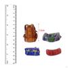 4 Stück 1/64 Reiserucksack Handbemalte Züge Architektonisches Desktop-Ornament Feengarten