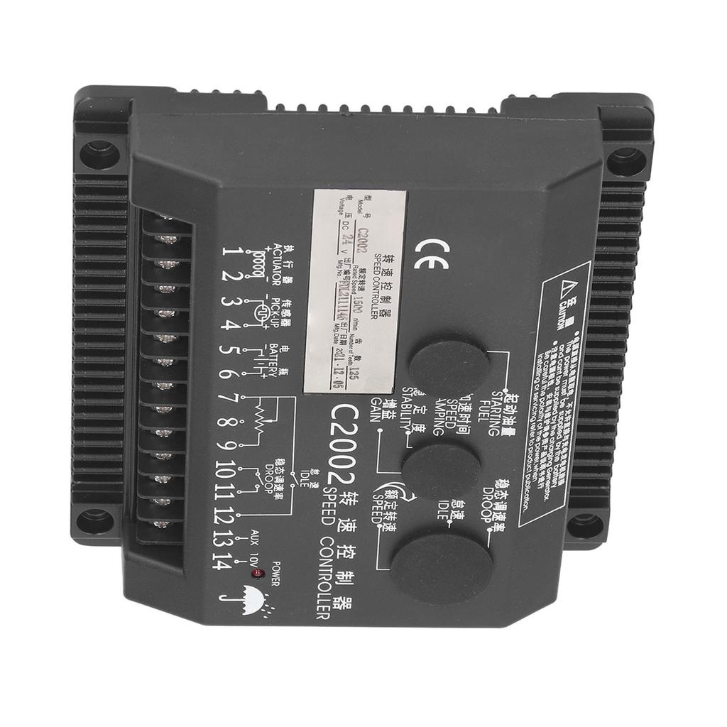 DC 24V Electronic Engine Speed Controller High Stability Diesel Generator Set Speed Governor C2002