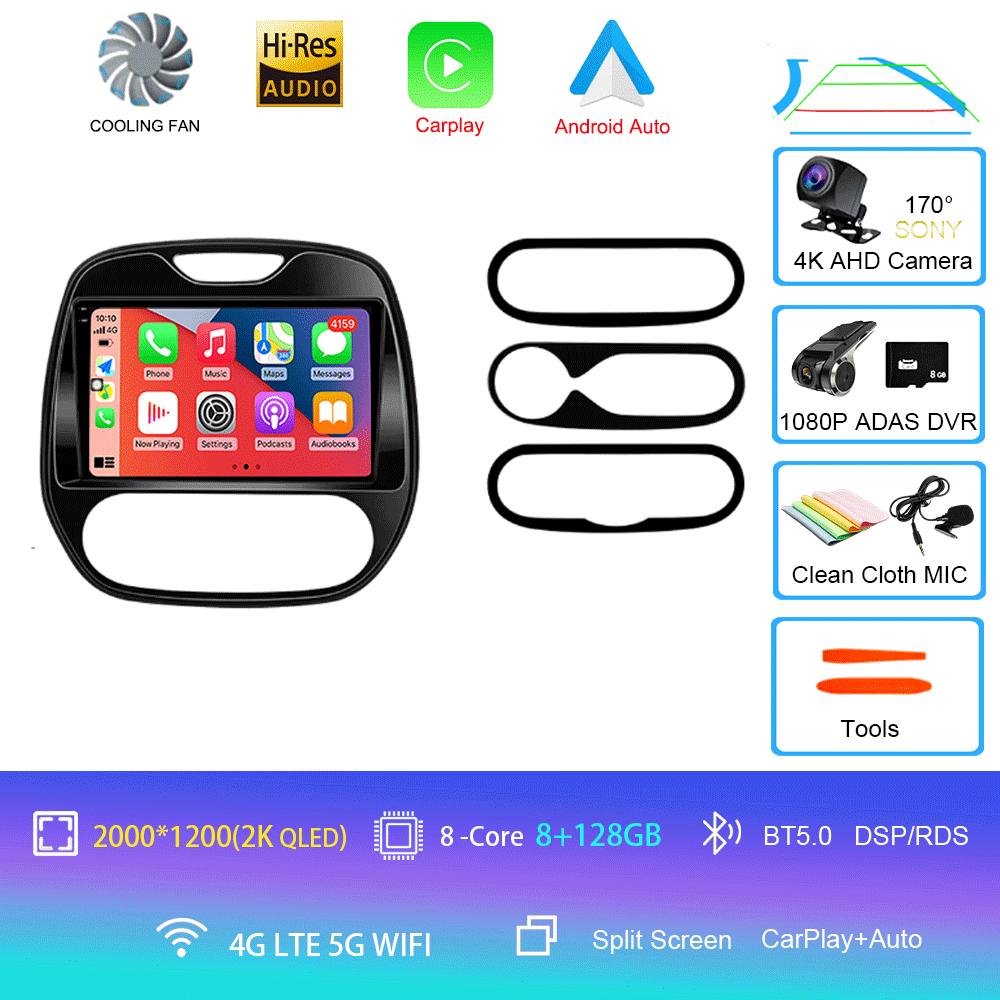 Auto Radio Android 14 For Renault Captur CLIO Samsung QM3 2011-2020 Multimedia Player Wireless Carplay No 2Din DVD Head Unit