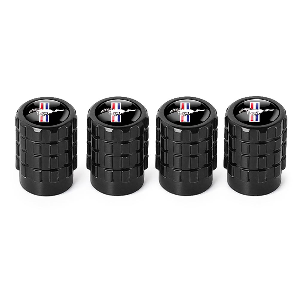 TRR400-4Pcs For Ford Focus Kuga Mondeo Ranger Fiesta Mustang ST Shelby Fusion Edge Car Styling Wheel Valve Caps Stem Cover Accessories