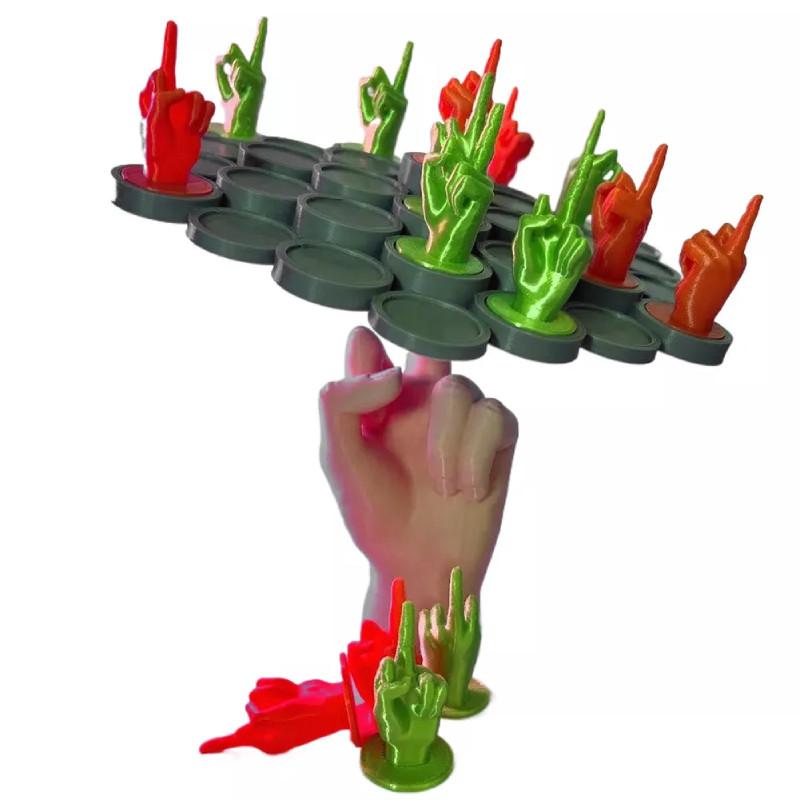 Middle Finger Interactive Toy Balance Board Desktop Game Adults Social Gathering