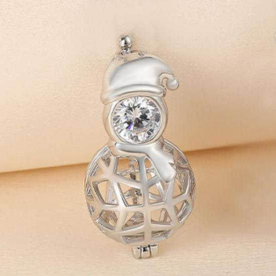 Women's S925 Silver Aromatherapy Magic Box Necklace - Christmas Gift Hollow Pendant