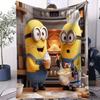 Hot Sale Despicable Me Minions Printed Blanket All Season Soft Comfortable Bed Bedroom Dorm Sofa Lunch Camping Dorm Room Decor