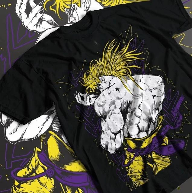 The Historical Protagonist Jojo Jojos Bizarre Adventure Anime Tshirt Cotton Graphic Tee Unisex Unisex Summer Streetwear