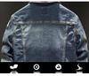 2025 Men's Retro Korean Style Denim Jacket: Printed Spring/Autumn Trendy Coat