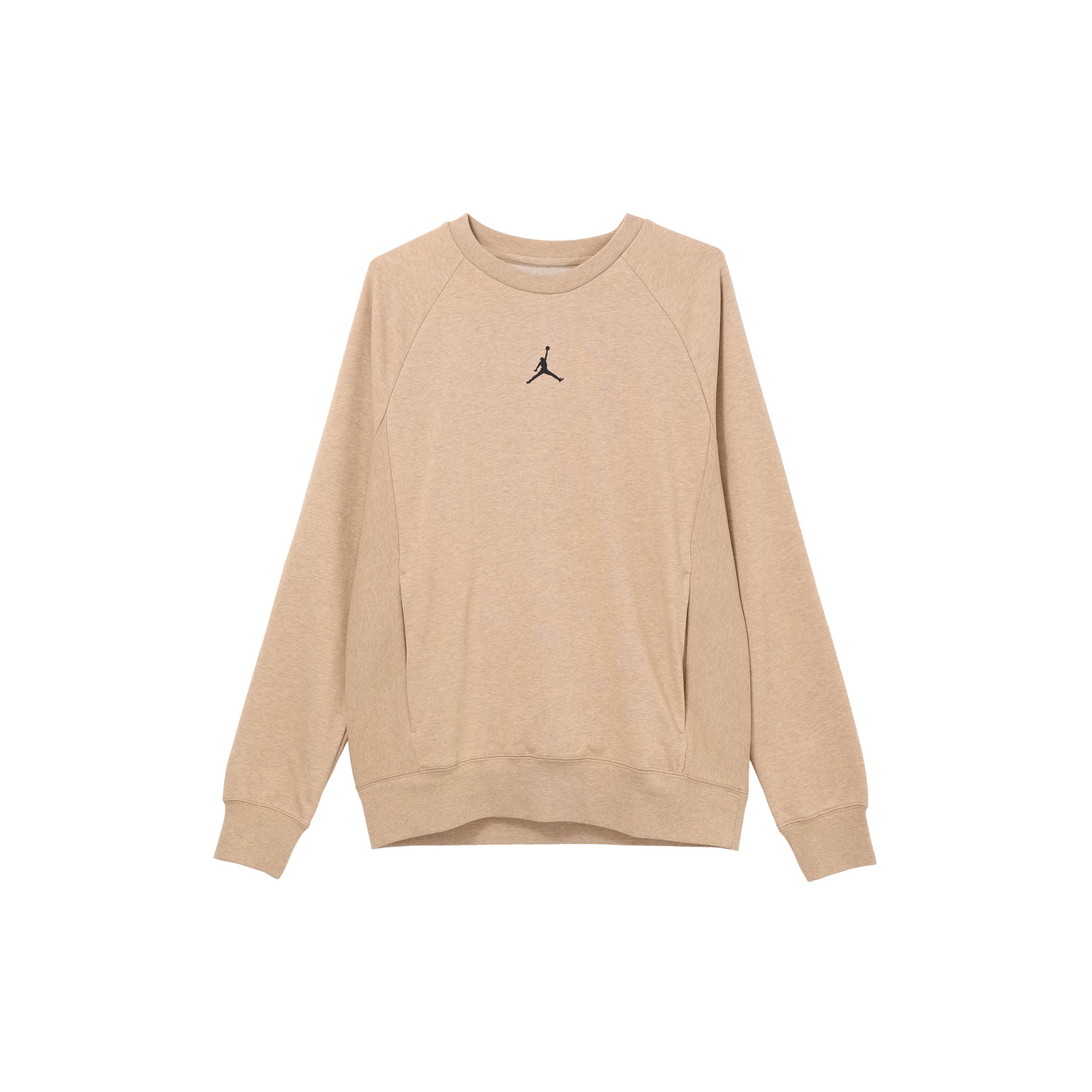 Jordan Sweatshirts Men s Khaki Crew Neck Moderate Regular DV1287-201 S