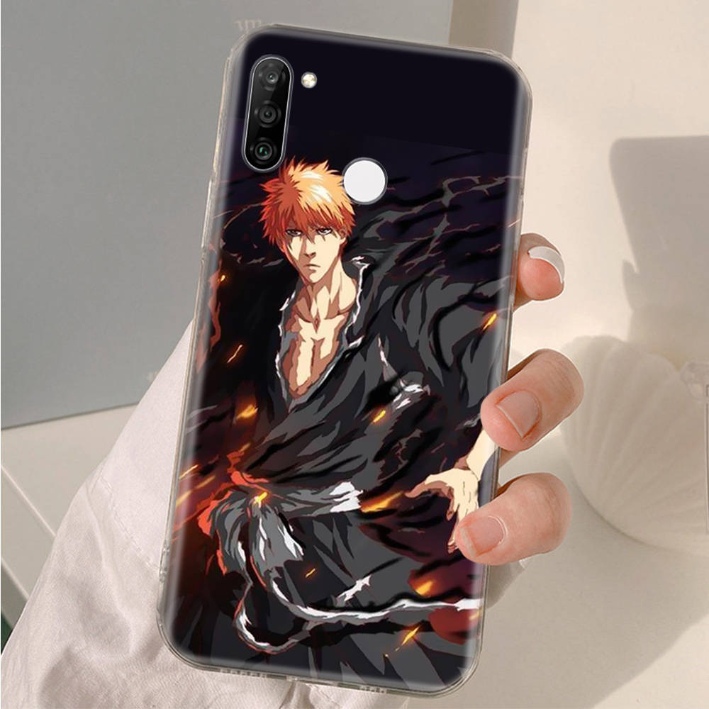 AD90 Anime Bleach Clear Case for Samsung A04 A14 A23 A34 A54 M23 M33 M52 M53 Realme 10 9 C30S C35 C55 VIVO Y02 Y21 Y33S Y51 X80 V25 Cover