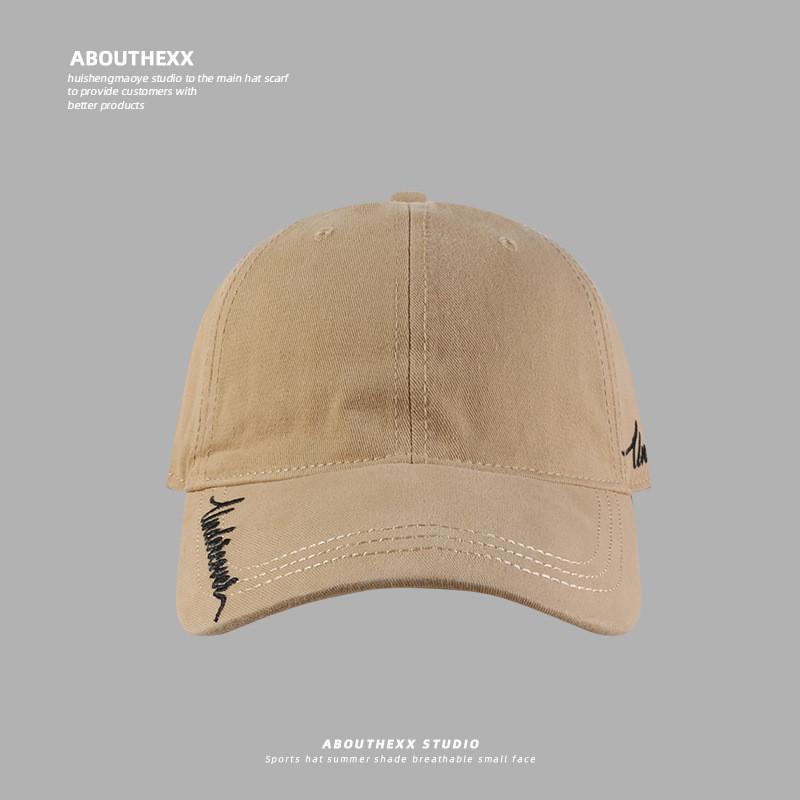 Cotton Baseball Cap With Letter Embroidery For Casual Summer And Winter Wear