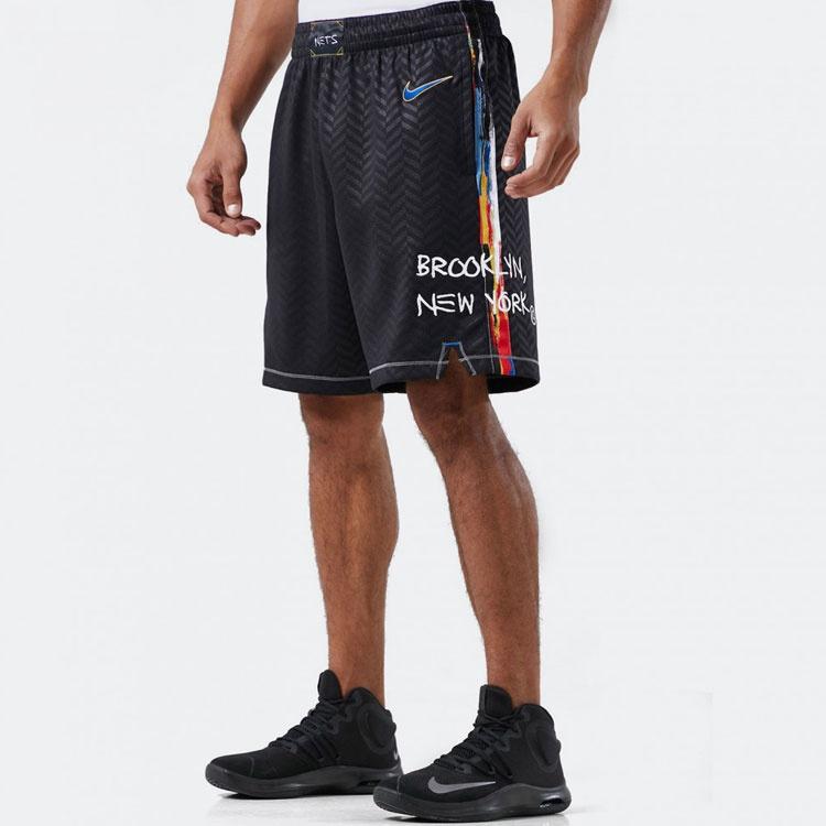 Nike Short Brooklyn Nets City Edition 2020 Black Men's CN1964-010
