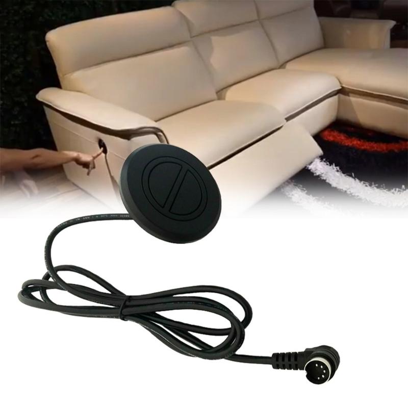 2 Button 5 Pins Round Hand Switches Slide Lift Chair Hand Controller Electric Recliner Switches for Home Appliance