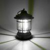 Vintage Style Mini LED Camping Lantern Warm White USB Recharge Travel Tent Lamp Vintage Outdoor Activity Lighting Portable Fishing Lamp