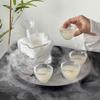 UOSO Japanese Hammered Glass Sake Set