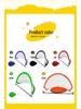 But de football portable pliable pour enfants, d'extérieur, avec filet pour s'amuser en famille