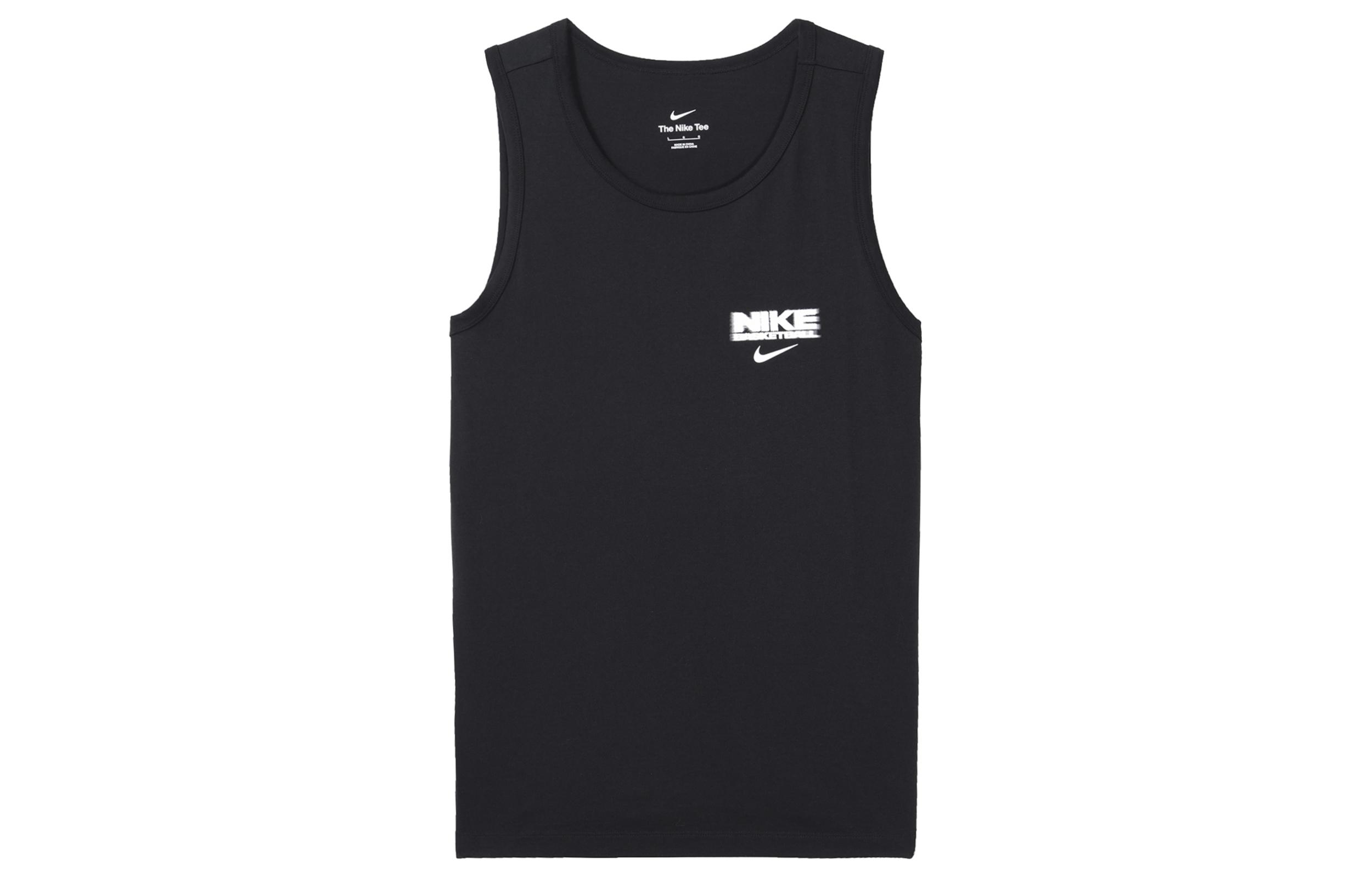 Nike Tank Tops Men s Black Crew Neck Moderate Straight Fit FJ2301-010 S