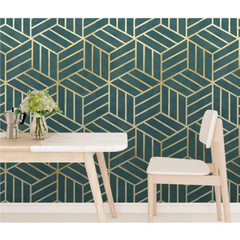 Gitter Kontaktpapier zum Abziehen und Aufkleben Schlafzimmer Geometrisch Selbstklebend Gestreifte Tapete für Badezimmerschrank