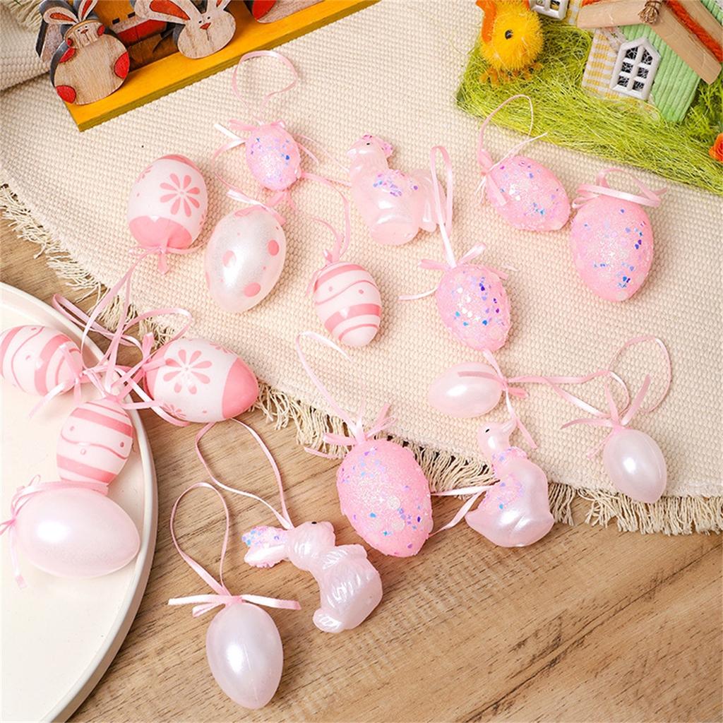 Easter Decorations, Painted Rabbits, Chicks, Resurrected Eggs, Easter Pendant Gift Boxes, Holiday Party Decorative Supplies