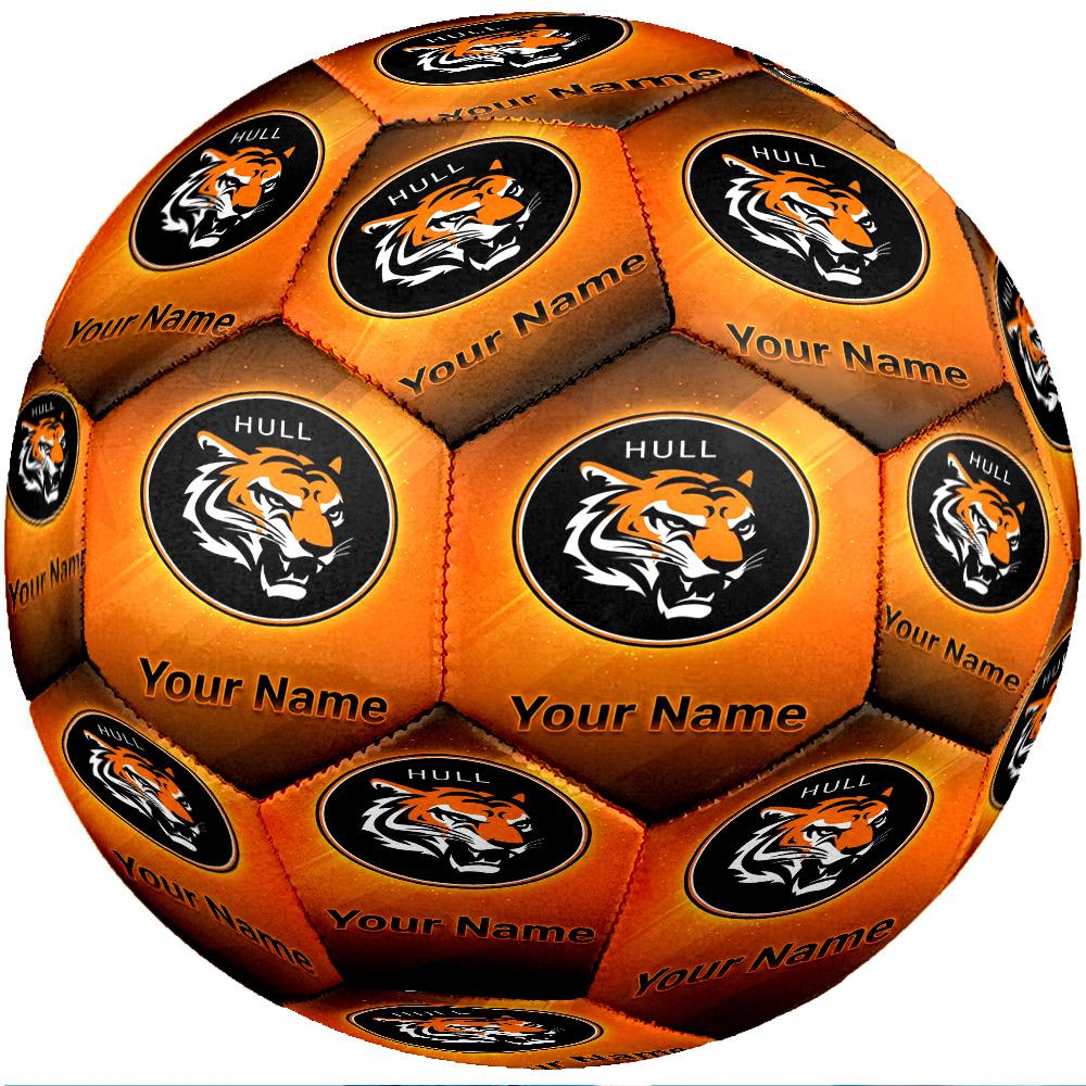 Hull City Fashion Size 5 Football Wearproof Non‑Slip Soccer Ball For Sports Training Entertainment Use