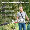 18V 8" Cordless Pole Chainsaw, 1.94m/2.56m Electric Chainsaw with 2 X 4.0Ah Batteries, Charger, Auto Lubrication