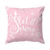 Christmas Snowflakes Pillowcase Printed Polyester 40/45/50cm Throw Pillowcover Decorative Sofa Cushion Pillowslip Home Decor