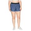 Women Plus Size Athletic Shorts Breathable Lightweight Running Workout Gym Shorts with Elastic Waistband and Side Piping for Comfort and Mobility