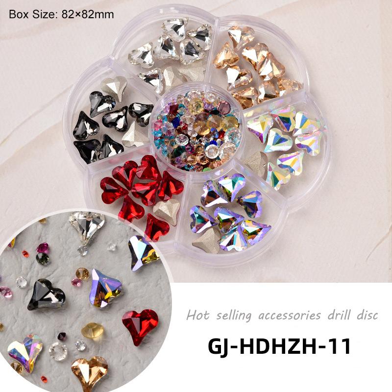 

Arte Clavo 3D Love Bear Butterfly Candy Flower Diamond Pearl Mixed Set Wheel Nail Art Accessories DIY Nail Design Decorations