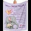 Warm And Thoughtful Gift For Nanny  Light Purple Cute Throw Blanket For Chair Sofa Perfect End Of Contract Present For Friend