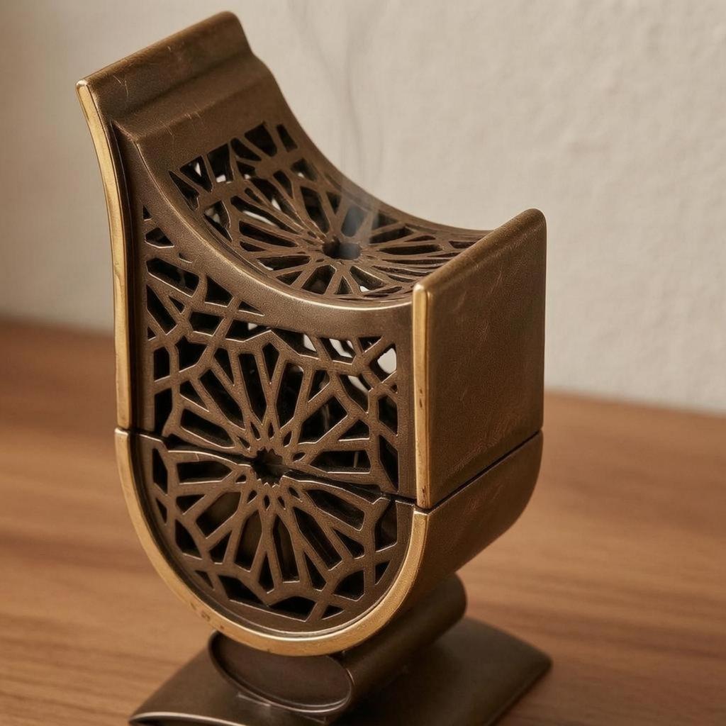 Geometric Cutouts Arabic Style Incense Burner Vintage Room Decor Indoor