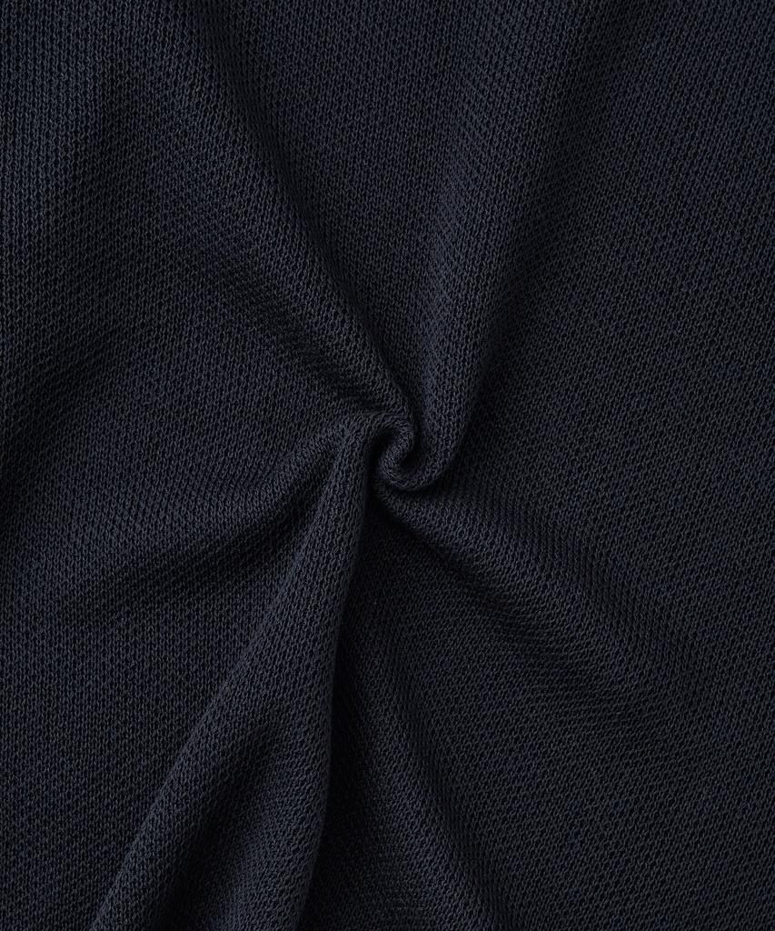 OUTSTANDING Linen Fisherman Crew Neck Knit_Navy