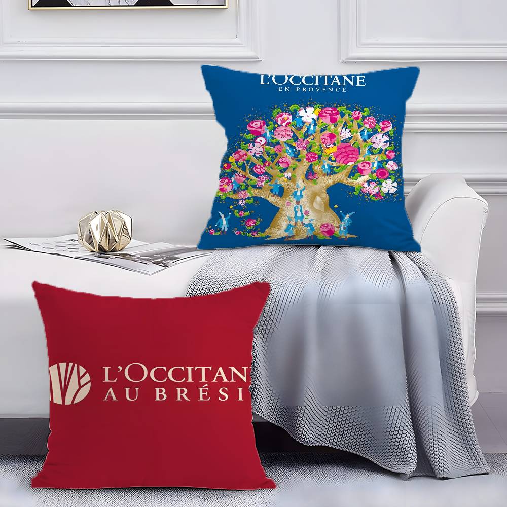 Art De Vivre LOccitane-L Pillow Case Anti-dustmite Pillowcase Invisible Zipper Silky Short Plush Sofa Cushion Cover