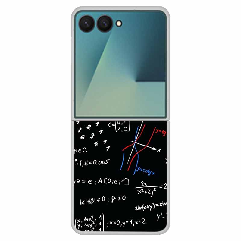 For Samsung Z Flip7 Flowers Case Transparent Hard PC Plastic Cover Shockproof Coque for Funda Samsung Galaxy Z Flip 7 5G Zflip7