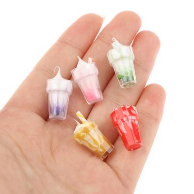 Miniature Dollhouse Ice Cream Cup Dessert Set with Christmas Theme; Kids Toy Gift for Pretend Play