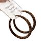 Fashion exaggerated leopard print circle earrings s111 silver needle retro Hong Kong style earrings, high-end temperament new trendy earrings
