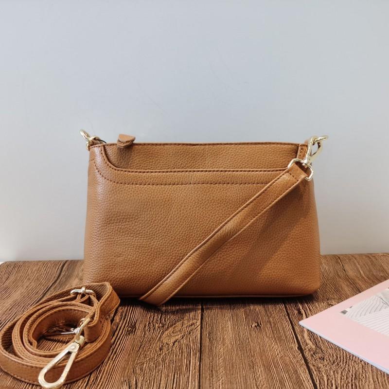 Genuine Leather Large-capacity Bag Women's Casual All-matching New Cross-border Commuting Mother's Cross-slung Small Square