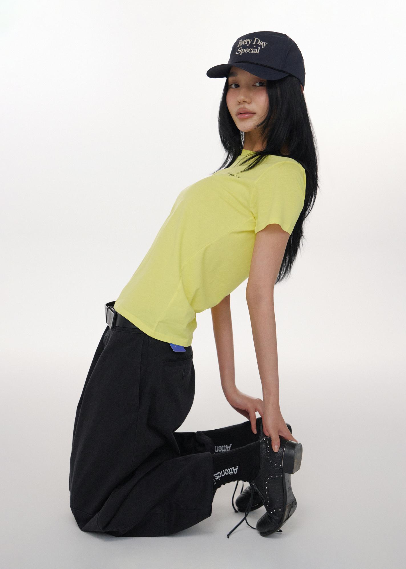 Attens Attends For Cuteness Tee (Yellow)