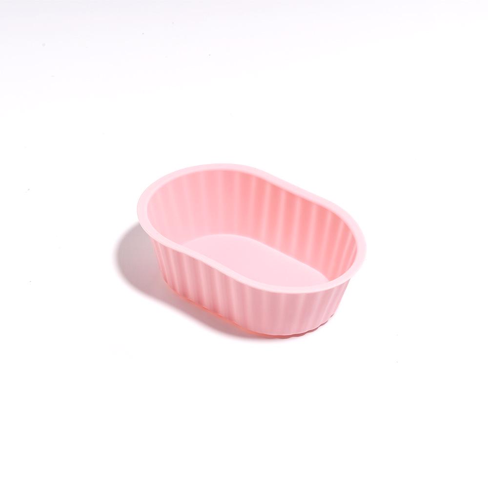 Silicone Oval Baby Food & Muffin Cups - Non-stick, High-Temperature Resistant, Reusable Baking Pan for Air Fryer.