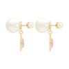 Dior CD Logo Glass Resin Earrings Unisex Earrings Gold White Silver E4388WOMCYD19K
