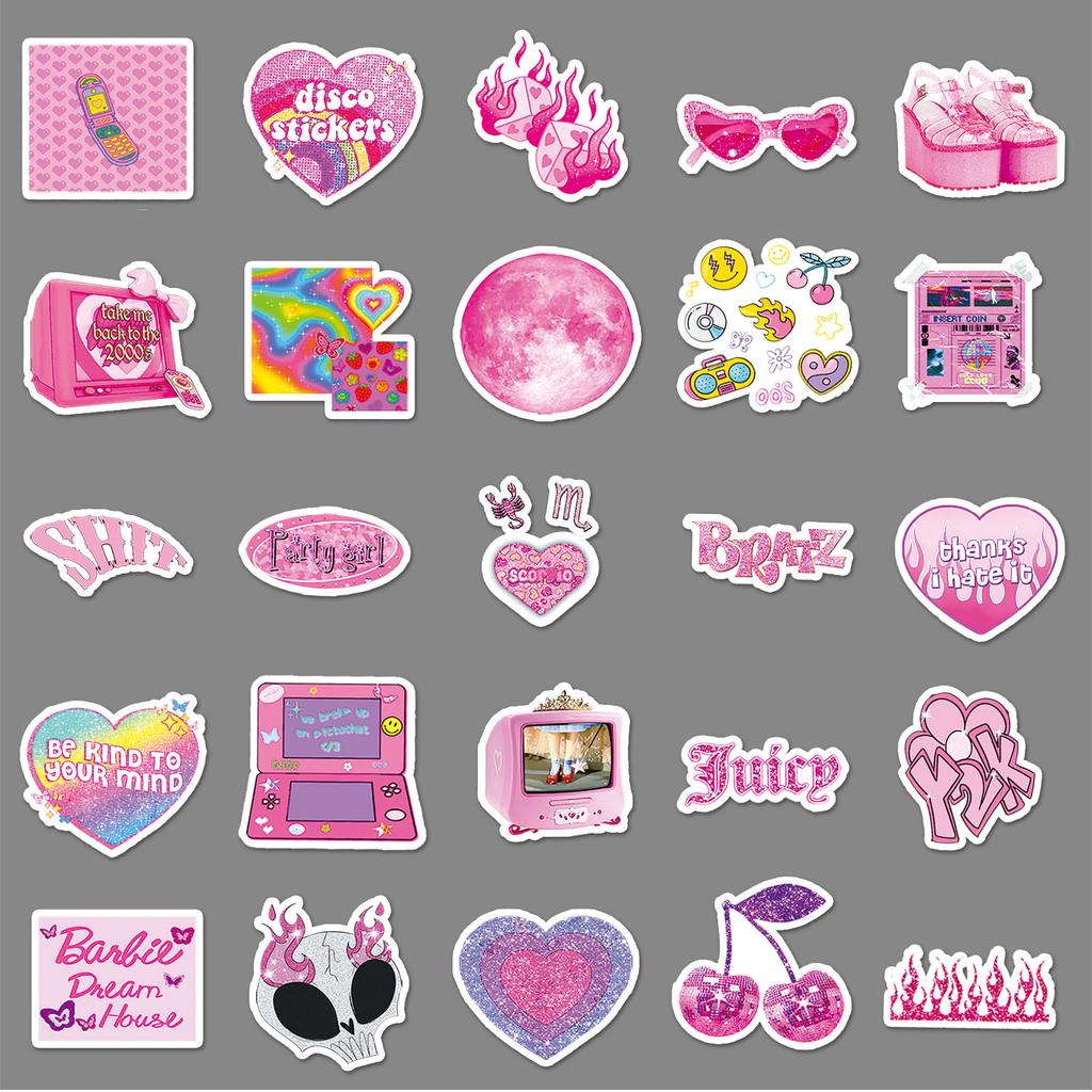 50 Y2K Style Graffiti Personality Girl Millennium Guka Creative DIY Mobile Phone Case Suitcase Stickers