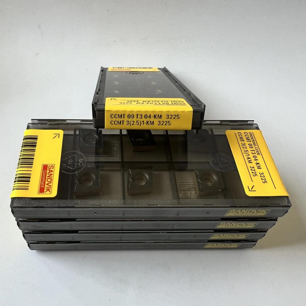 Original Sandvik / CCMT09T304-KM 3225 /CNC Lathe Carbide Blade Tool 10 Pcs